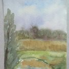 Small Painted Vintage Watercolour On Card Opera Of Painter G.Pancaldi P28.4