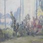 Painting Modern oil On Board Painting landscape Countryside Original Pancaldi p1