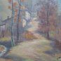 Painting Antique landscape Autumn Original Signed Pancaldi 24x32 p3