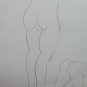 Drawing Sketch Of Painter Modenese G.Pancaldi Nude Feminine Bathers P28.9