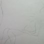 Drawing Sketch Of Painter Modenese G.Pancaldi Nude Feminine Bathers P28.9