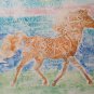 Painting Modern With Horse To Galloping Style Pop Art Years' 80 Original P33.1