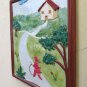 Old Bas-Relief IN Ceramic Vintage Sculpture Frieze Painting Wall BM43