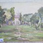 Old Painting Painter Local View Of Country Of Piumazzo Modena 18 1/2x14 3/16in