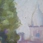 Old Painting Painter Local View Of Country Of Piumazzo Modena 18 1/2x14 3/16in