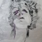 Five Antique Sketching D'Author Studies For Portrait Face Human Waterlily P28.5