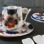 Service For Coffee' For Two 2 Porcelain Japanese Hand-Painted Vintage R127
