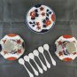 Service For Coffee' For Two 2 Porcelain Japanese Hand-Painted Vintage R127