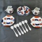 Service For Coffee' For Two 2 Porcelain Japanese Hand-Painted Vintage R127