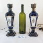Pair Of Lamps Table Porcelain Imperial Crowne Ivory Stone BM11