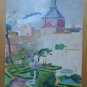 Painting Not Finished Vintage Madrid JardÃn Of PrÃncipe Of Anglona The Latin MD4