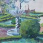 Painting Not Finished Vintage Madrid JardÃn Of PrÃncipe Of Anglona The Latin MD4