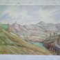 Painting landscape Hills Emilia Romagna Signed Pancaldi Painter of Modena