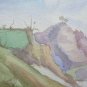 Painting landscape Hills Emilia Romagna Signed Pancaldi Painter of Modena