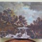 Painting Antique Painting oil landscape Autumn Trees IN Autumn Signed vb2