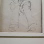 Drawing Antique By Anonimo Beginning Century Man Sitting Che Think Pencil BM53.2