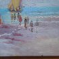Qadro Vntage To oil Small Size Bathers To Sea Sketch Board MD2