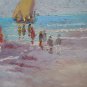 Qadro Vntage To oil Small Size Bathers To Sea Sketch Board MD2