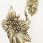 Hook Tie Backs IN Bronze Chiselled Flower Shaped Raccoglitenda CH9