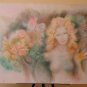 Painting Nude Feminine IN Background Abstract With Technical Mixed Author P33.8