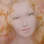 Painting Nude Feminine IN Background Abstract With Technical Mixed Author P33.8