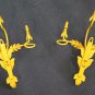 2 Wall Light Wrought Iron Vintage Pair Of Lamps Wall CH14 6