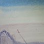 Landscape Alpine IN Winter Painting Watercolour Ice Technical Experimental P14