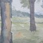 Painting Sketch Signed Original landscape By Country Watercolour 1950 P28.4