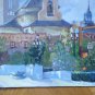 View Dei Roofing of Madrid Gran Way Building Metropolis Old Painting oil MD6