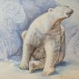 Painting Modern A Technical Mixed oil Watercolour With Polar Years '90 P33.1