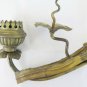 Wall Bronze To A Flame With Leaves Brass Style Floral CH9