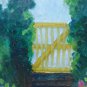 Old Painting Small Size Garden IN Flower With Chickens Painting MD4