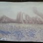 Old Painting landscape Winter Onirico Watercolour Basket 17 5/16x13 13/16in