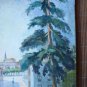 Old Painting View Plaza Alcalá Of Henares Opera Signed Painter Segura MD8