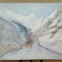 Painting landscape Abstract Alps Valley D'Aosta Monte Cervino Matterhorn P8