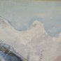Painting landscape Abstract Alps Valley D'Aosta Monte Cervino Matterhorn P8
