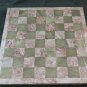 Large Chess Set IN Marble And Alabaster Vintage 13 13/16x13 13/16in Game BM27