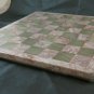 Large Chess Set IN Marble And Alabaster Vintage 13 13/16x13 13/16in Game BM27