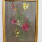 Antique Drawing A Pastel First Twentieth Century Theme Botanic Floral Blossom G4