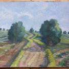Painting oil Old landscape Spain Signed Vicente Segura (1930-2015) MD3