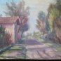 Painting Vintage Watercolour landscape Signed Emilia Romagna 12 3/16x9 1/8in