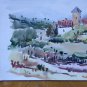 Landscape Spanish Old Painting Watercolour Opera Painter Vicente Segura MD6