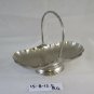 Antique Trash Can IN Metal silver plated Ideale As Centerpieces Trays R4