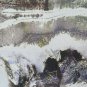 Painting Vintage landscape Winter Onirico Opera Pancaldi 19 11/16x14 3/16in