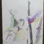 4 Sketching drawings Original Theme War Prisoner Torturato By Soldiers P28.7