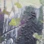 Painting Modern A Technical Mixed On Linen landscape Mountain Signed vb2