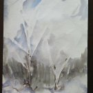 Painting Watercolour Painting With The Technical Frost landscape Winter Warm