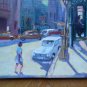 Calla Embajadores Madrid Old Painting Signed Segura Painter Spanish MD6
