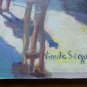 Calla Embajadores Madrid Old Painting Signed Segura Painter Spanish MD6
