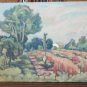 Painting oil On Board landscape Signed Gaetano Pancaldi Painter Modena P20